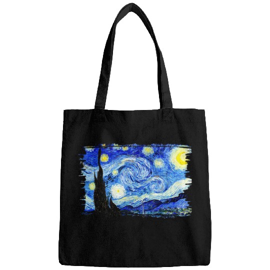 Stylish vintages Art Starry Night Vincent Van Gogh Classic 2 Bags