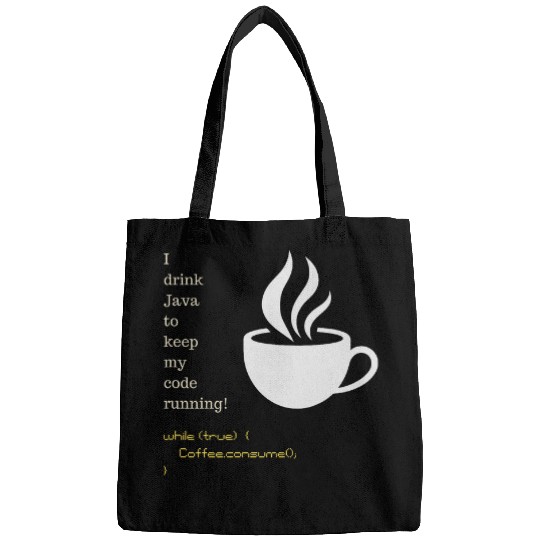 Funny Java Programmer Teacher Developer Code Coffee Bags