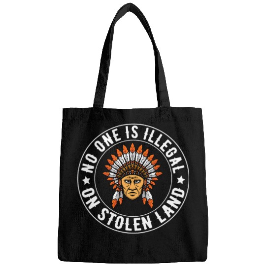 No One Is Illegal On Stolen Land Native American 3 Bags