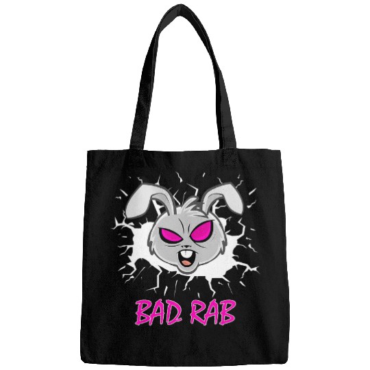 Rabbits Bad Bunny Funny Easter Bunny Rabbit Bunny Long eared Bags