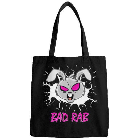 Rabbits Bad Bunny Funny Easter Bunny Rabbit Bunny Long eared Bags