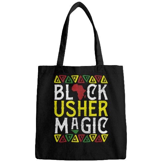 Afro Black Usher Magic Apparel African American Melanin Blm Bags