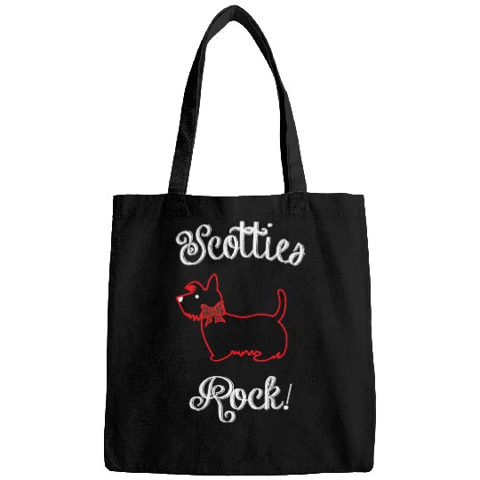 Dog Scottish Terrier Scotties Rock Scottie Dog Lover Novelty Bags