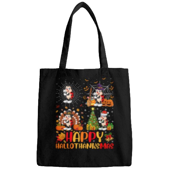 Halloween Thanksgiving Christmas Ladybug Hallothanksmas Bags