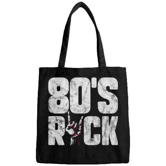80s Rock Music Band Musician Rock Concert Distressed Bags