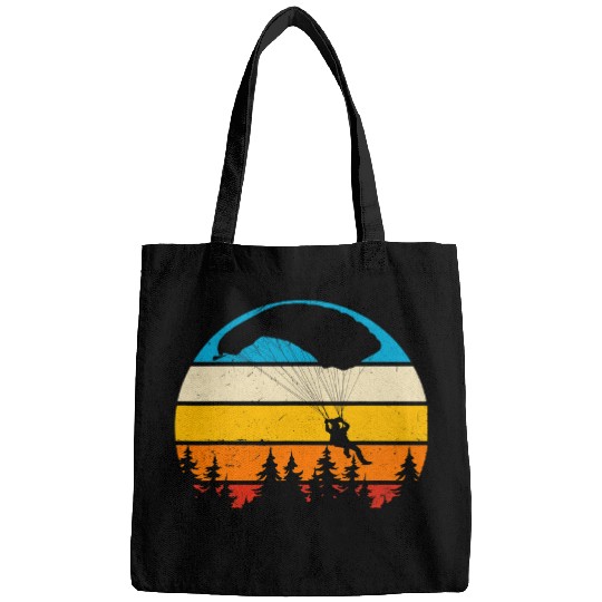 Skydiving Gift Parachuting Skydiver vintages Skydiving Gift Retro Bags