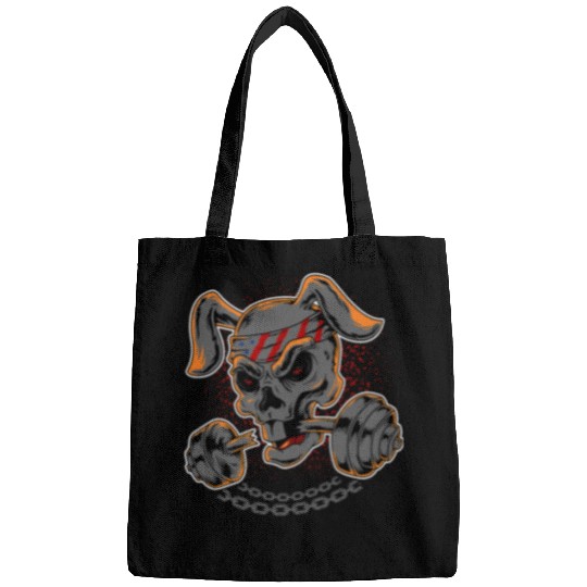 Skeletons Skulls Rabbit Skull Weightlifting Skull Bags
