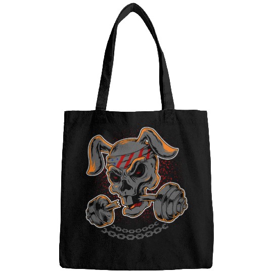 Skeletons Skulls Rabbit Skull Weightlifting Skull Bags