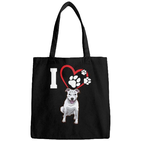 Bully Lover Dog I Love My Pitbull Dog 445 Pitbull Dog Bags