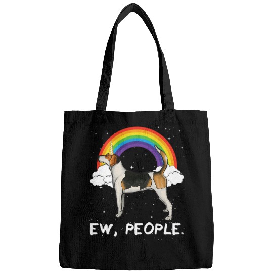 Rainbow English Foxhound Ew People Unicorns Dog Bags