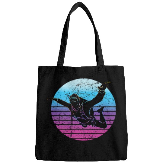 Skydiving Gift Parachuting Retro vintages Skydiver Skydive Bags