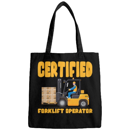 Certified Forklift Operator Forklift Driver Forklifting Mens 1 Bags