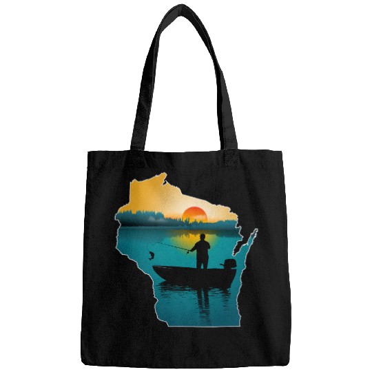 Fishing Wisconsin Fishing At Sunset Fisher Bags