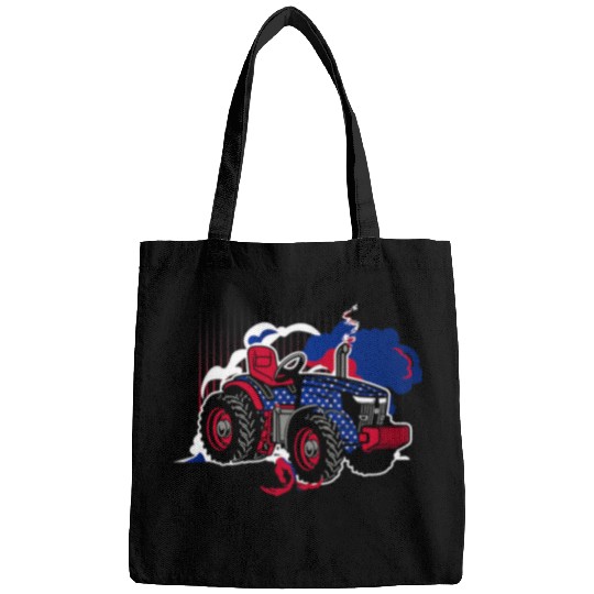 Tractor driving 4th of July tractor pulling or tractor pulling 1 Bags