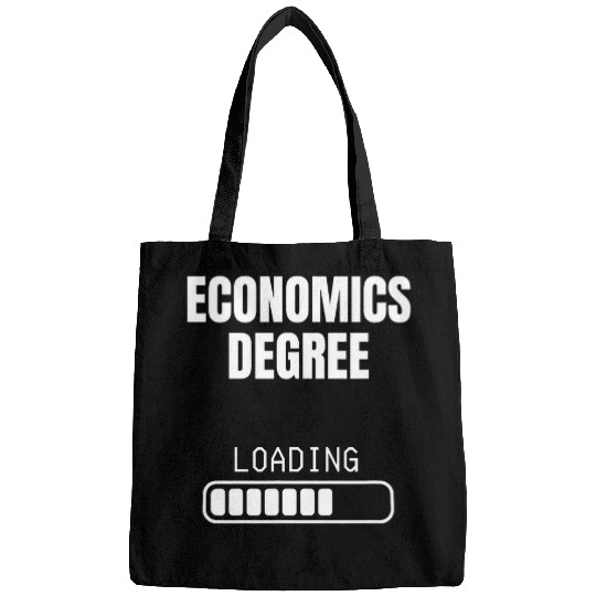 Economics Degree Loading Funny Student Graduation Bags