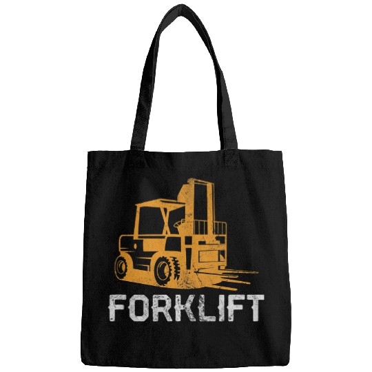 Forklift Operator Forklifter Forklifting Fork Driver Grunge Bags