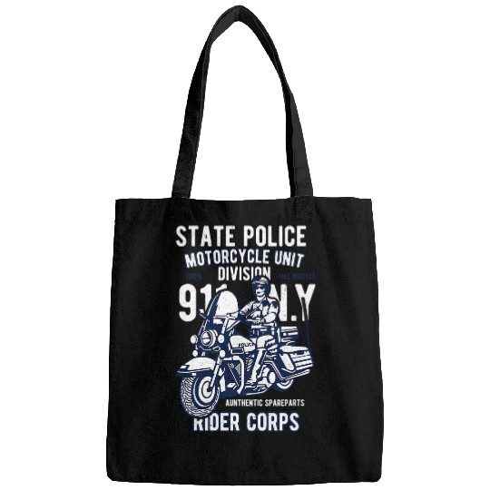State Police motorcyclists and bikers Bags