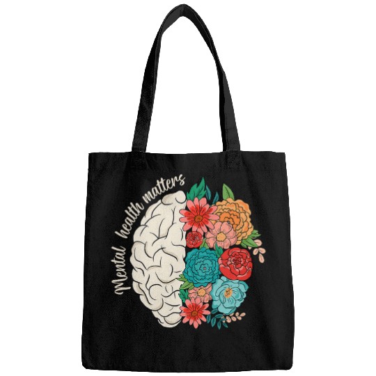 Mental Health Matters Awareness Psychologist Woman Man Bags