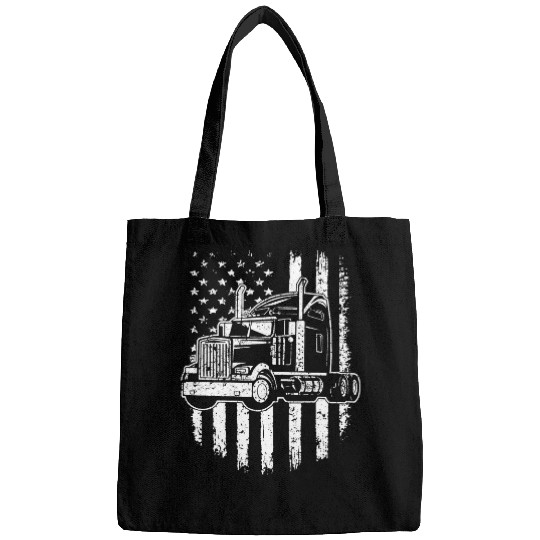 Mens Trucker American Flag Truck Driver Semi Truck Bags