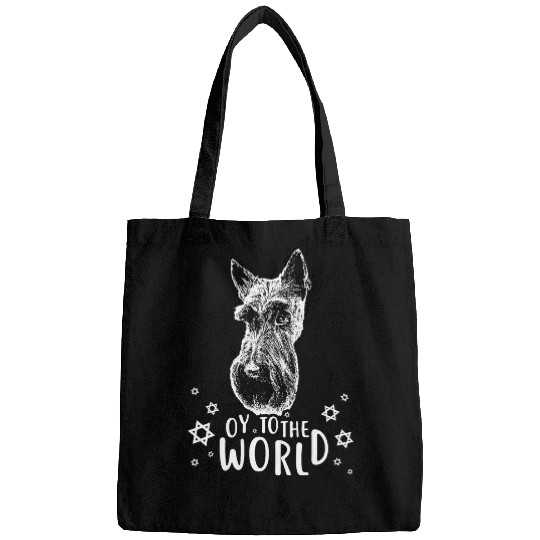 Dog Scottish Terrier Oy To The World Scottish Terrier Hanukkah Bags
