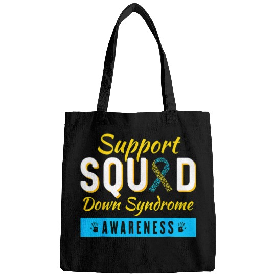 Down Syndromes Awareness month Ribbon Support Squad Kids Bags