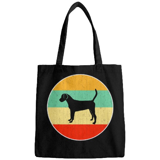 Retro English Foxhound Mom Retro vintages Dog Mom Bags