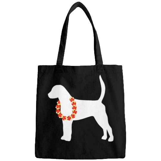 English Foxhound Aloha Hawaiian Lei Dog Bags