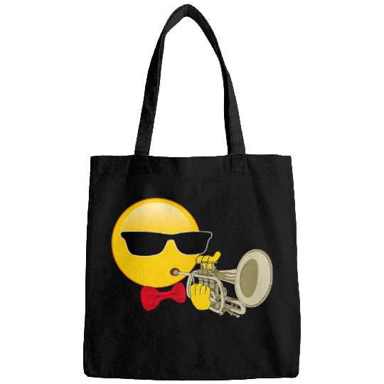 Trumpet Lover Player Emoticon Band Concert Bags