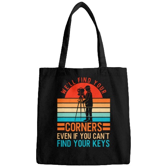 Funny Land Surveyor Examiner Topographer Bags