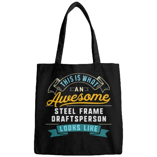 Funny Steel Frame Draftsperson Awesome Job Occupation Bags