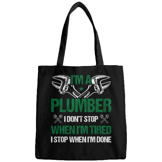Funny plumbing humor emergency plumber quote handyman 2 Bags