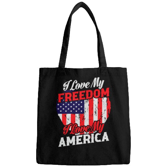 I Love My Freedom I Love My America 50 Bags