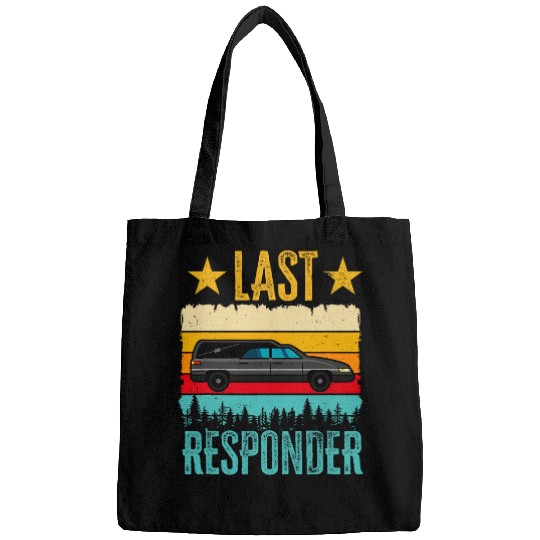 Retro Last Responder Mortuary Science Student Mortician Bags