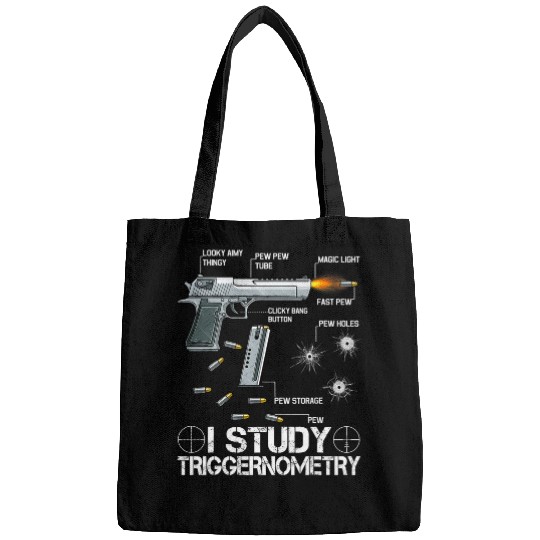 I Study Triggernometry Ammo guns Lovers Bags