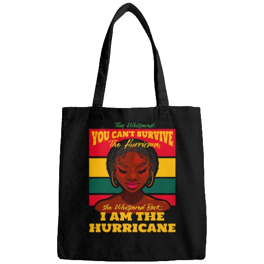 Afro American Woman Girl Hurricane Protest Bags