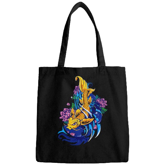 Tattoo Ink Japanese Koi Fish Tattoo Art Inspired Design Bags
