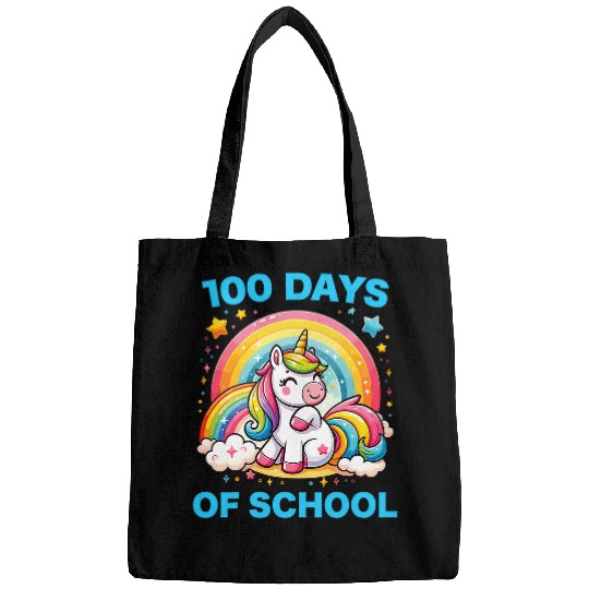 100 Days of School Unicorns Girls Teacher 100th Day of School 3 Bags