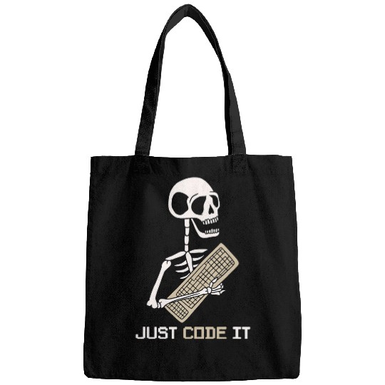Skeletons Skulls Programmer Software Developer Coder Code It Skull Bags