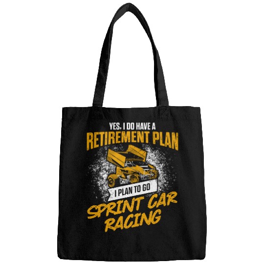 Racing Racer Sprint Car Racing Retirement Plan Race Track Racer print234 Race Speed Bags