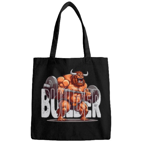 Angry Body Builder Buffalo lifting barbell Standard Bags