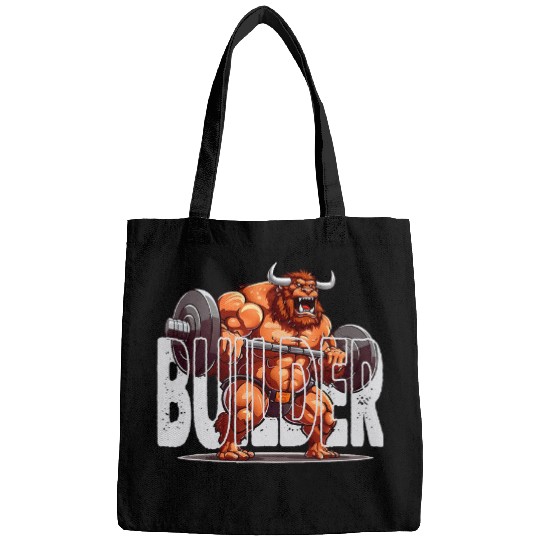 Angry Body Builder Buffalo lifting barbell Standard Bags