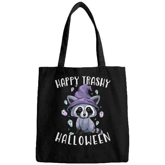 Raccoons Happy Trashy Halloween Raccoon Witchcraft Witch Pastel Goth 123 Bags