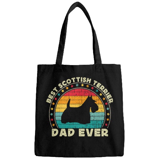 Dog Scottish Terrier Mens Scottish Terrier Dad For Men Scotty Scottie Dog Dad Daddy Bags