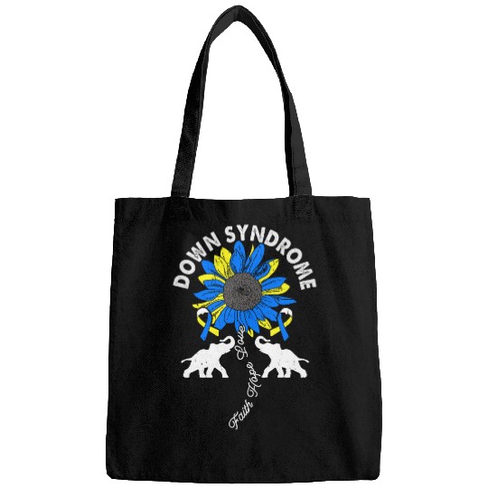 Down Syndromes Awareness Faith Hope Love Down Syndromes Bags