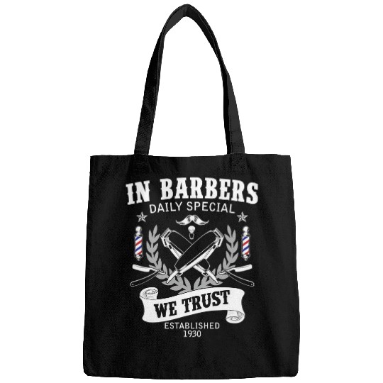 Hairstylist Barber In barbers daily special we trust 79 Hairdresser Bags