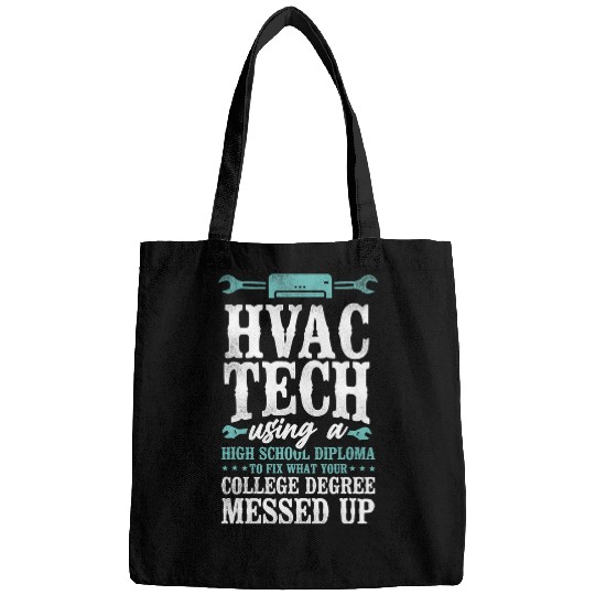 HVAC Technician Tech vintages Hvac Tech Using A High School Bags