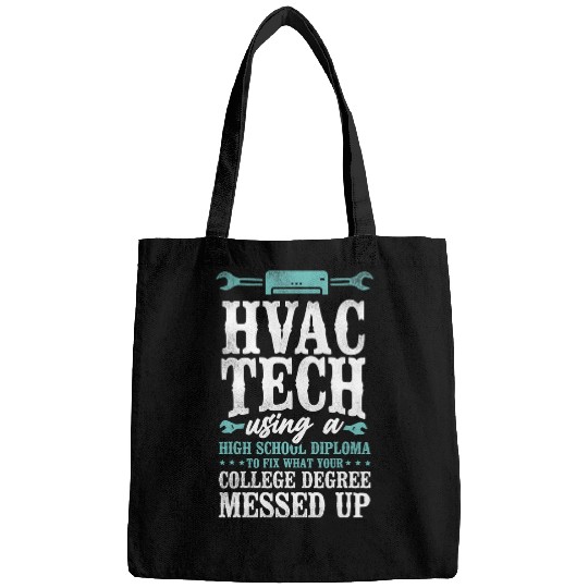 HVAC Technician Tech vintages Hvac Tech Using A High School Bags