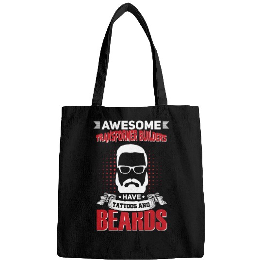 Awesome Transformer Builders Job Coworker Tattoo Beard Bags
