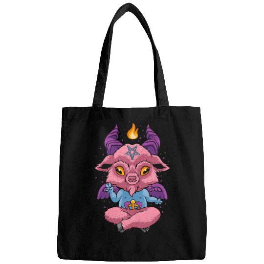 Satanic Baby Baphomet Pastel Goth Emo Nu Goth Baphomet 430 Bags