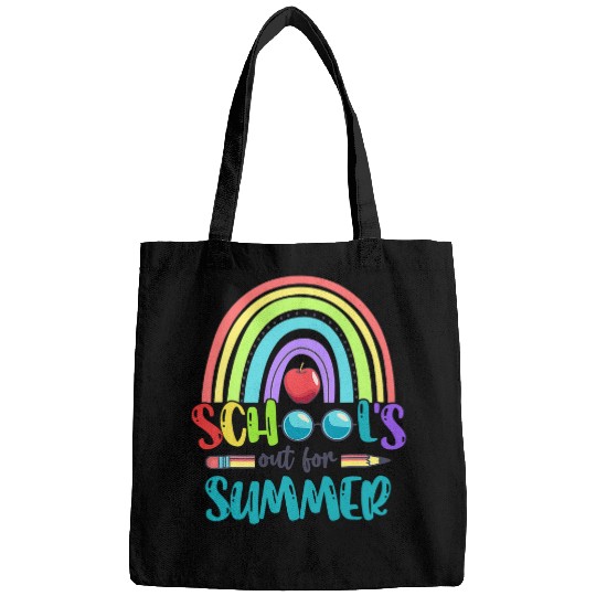 Last Day Of School Schools Out For Summer Teacher Student 2 Bags